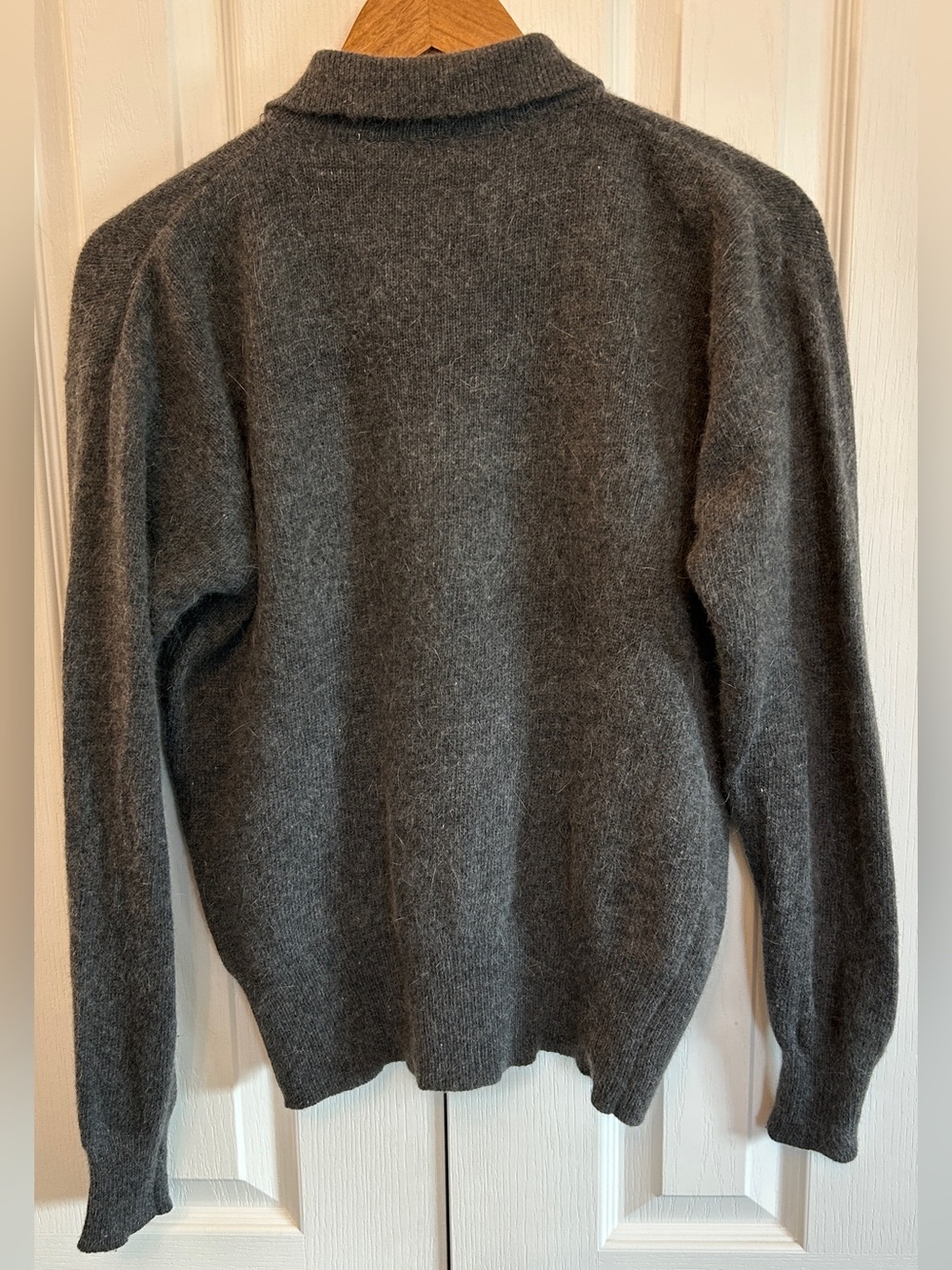 Vintage Liz Claiborne Lambswool Angora Polo Sweater Women's M EUC - Picture 5 of 5